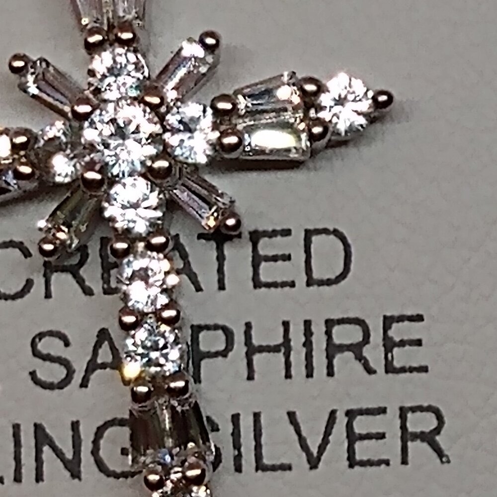 Nwt,  White sapphire necklace - Picture 3 of 11